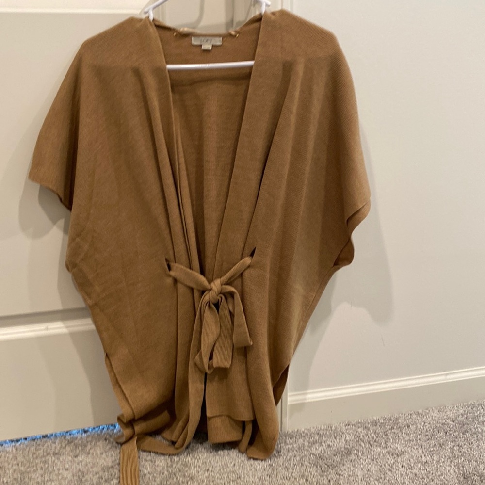 NWOT Loft belted poncho